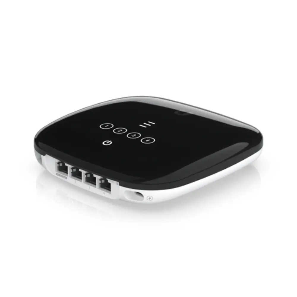 Unidad terminal de red óptica Ubiquiti UFiber WiFi6 GPON, dispositivo ONU para conexión de red de alta velocidad.