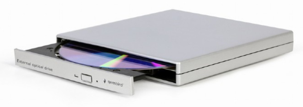 UNIDAD DE DVD USB EXTERNA GEMBIRD PLATA - detalle