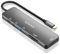 USB-C DOCK AISENS 6 EN 1 USB-C A 1XHDMI 2XUSB-A 1XUSB-C PD 100W 15CM