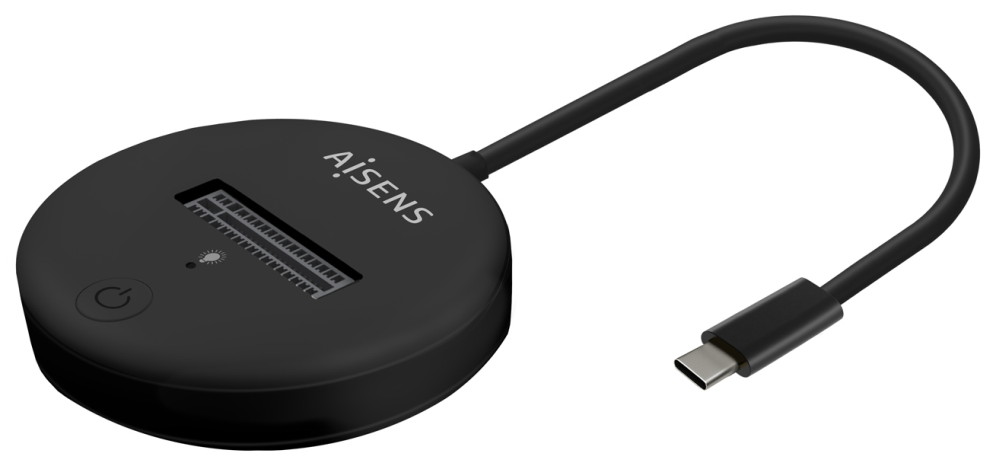 USB-C DOCK AISENS M.2 NGFF ASUC-M2D013-BK SATA/NVME A USB3.1 GEN2 NEGRA