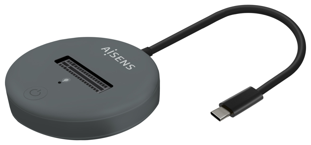 USB-C DOCK AISENS M.2 NGFF ASUC-M2D014-GR SATA/NVME A USB3.1 GEN2 GRIS