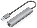 USB3.0 DOCK AISENS USB-A A ETHERNET GIGABIT HUB 3XUSB-C GRIS 15CM
