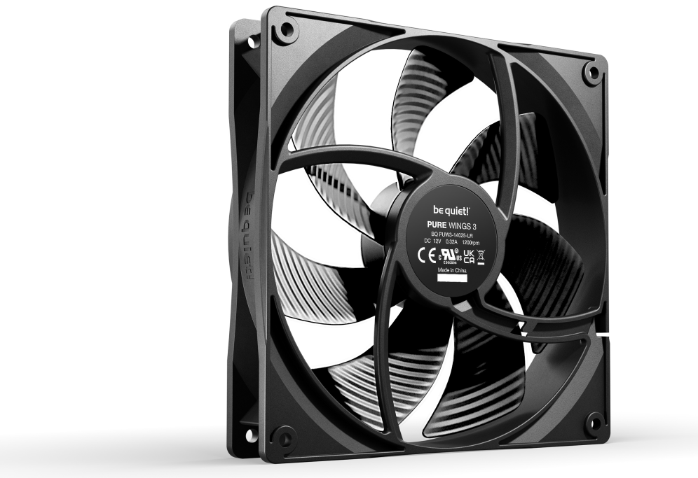 VENTILADOR BE QUIET PURE WINGS 3 140MM NEGRO - detalle