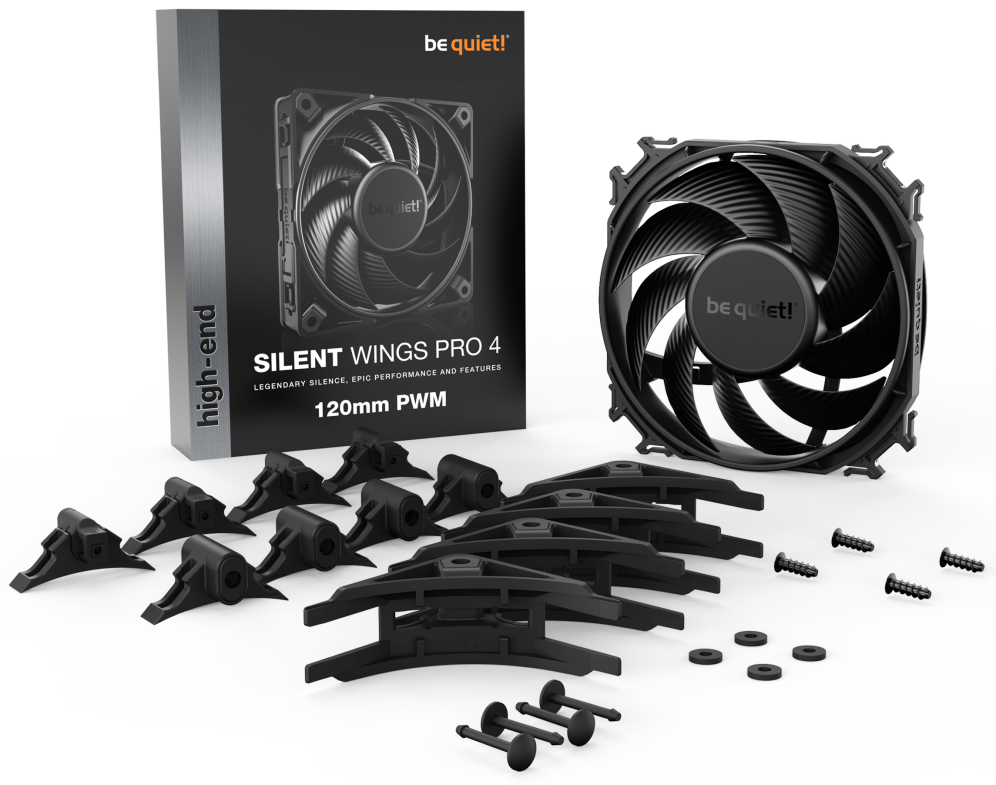 VENTILADOR BE QUIET SILENT WINGS PRO 4 120MM PWM - detalle