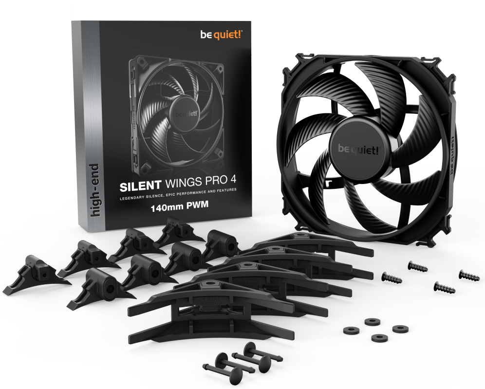 VENTILADOR BE QUIET SILENT WINGS PRO 4 140MM PWM - detalle