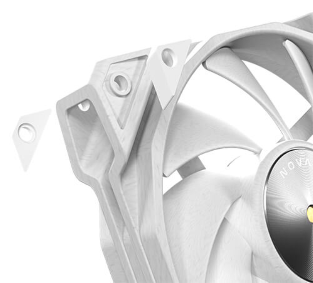 VENTILADOR CAJA ANTEC NOVA 1X VENT 120MM BLANCO - detalle
