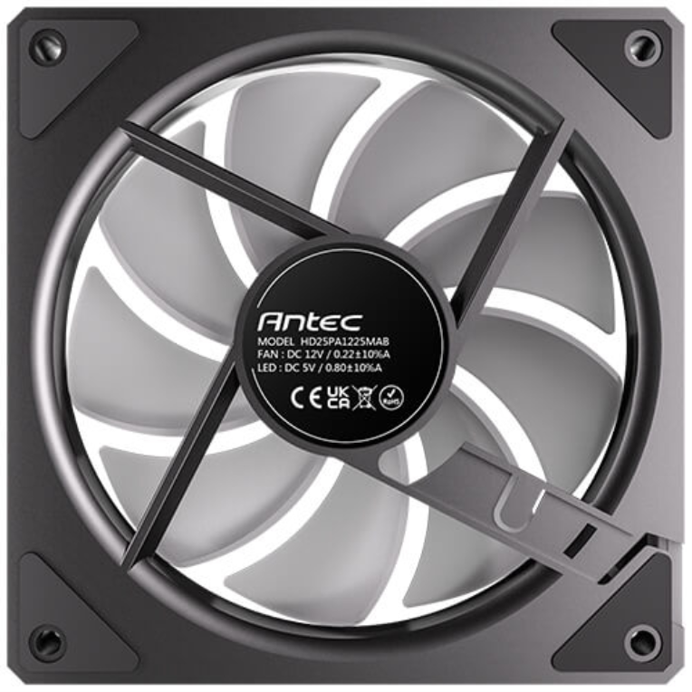 VENTILADOR CAJA ANTEC VISION ARGB 3X VENT 120MM RGB NEGRO - detalle