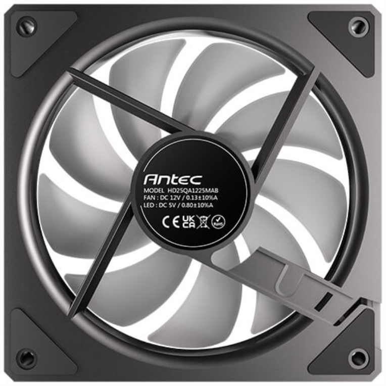 VENTILADOR CAJA ANTEC VISION ARGB 3X VENT REVERSE 120MM RGB NEGRO - detalle