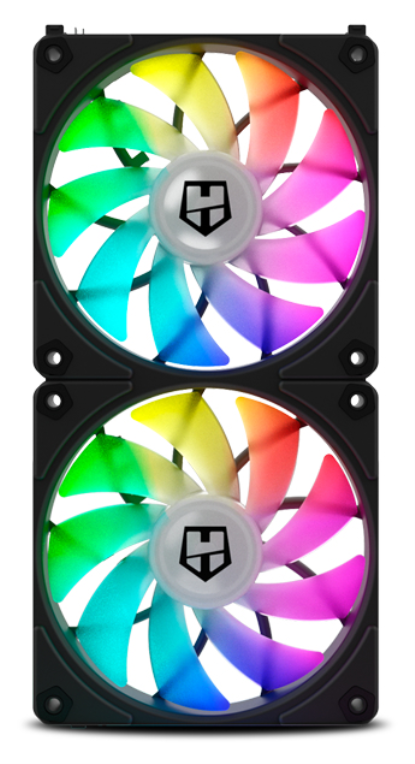 VENTILADOR CAJA NOX HUMMER EASYLINK ARGB FANS KIT NEGROS - detalle