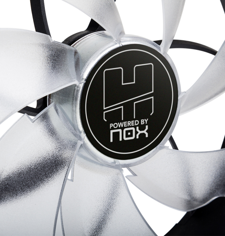 VENTILADOR CAJA NOX HUMMER H-FAN LED 120MM NEGRO LED VERDE - detalle