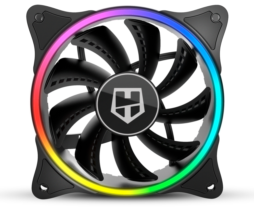 VENTILADOR CAJA NOX HUMMER X-FAN ARGB HALO RING FAN
