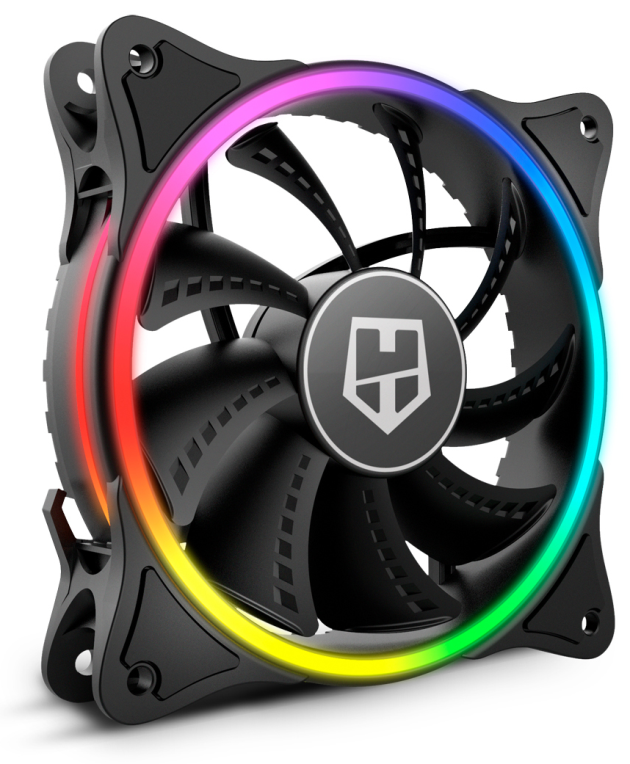 VENTILADOR CAJA NOX HUMMER X-FAN ARGB HALO RING FAN - detalle