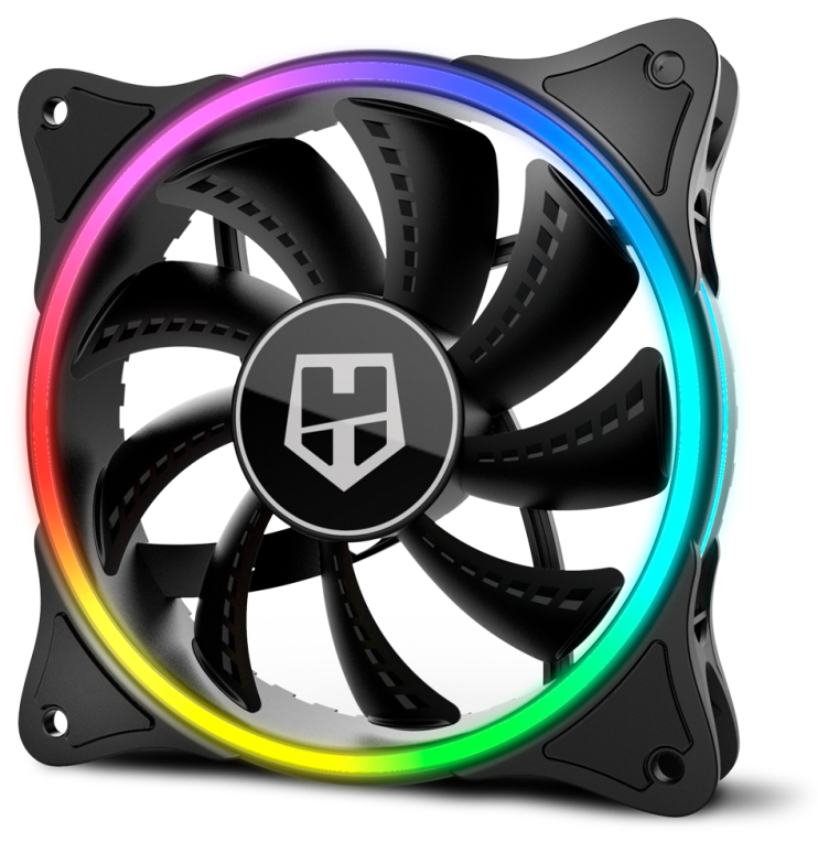 VENTILADOR CAJA NOX HUMMER X-FAN ARGB HALO RING FAN - detalle
