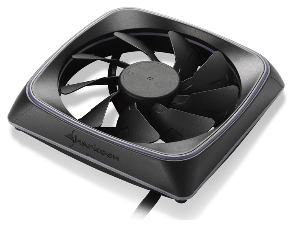 VENTILADOR CAJA SHARKOON SHARK LIGHTS FAN 120X120X 25 MM RGB LED - detalle