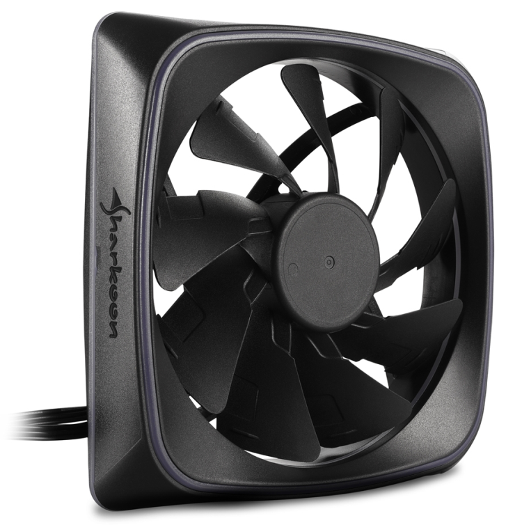 VENTILADOR CAJA SHARKOON SHARK LIGHTS FAN 120X120X 25 MM RGB LED - detalle