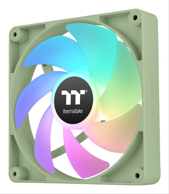 Thermaltake Matcha Green CT120 Carcasa del ordenador Ventilador 12 cm Verde. Blanco 2 pieza(s)