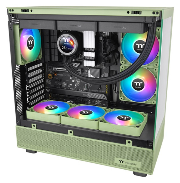VENTILADOR CAJA THERMALTAKE CT120 ARGB 2XVENT VERDE MATCHA - detalle