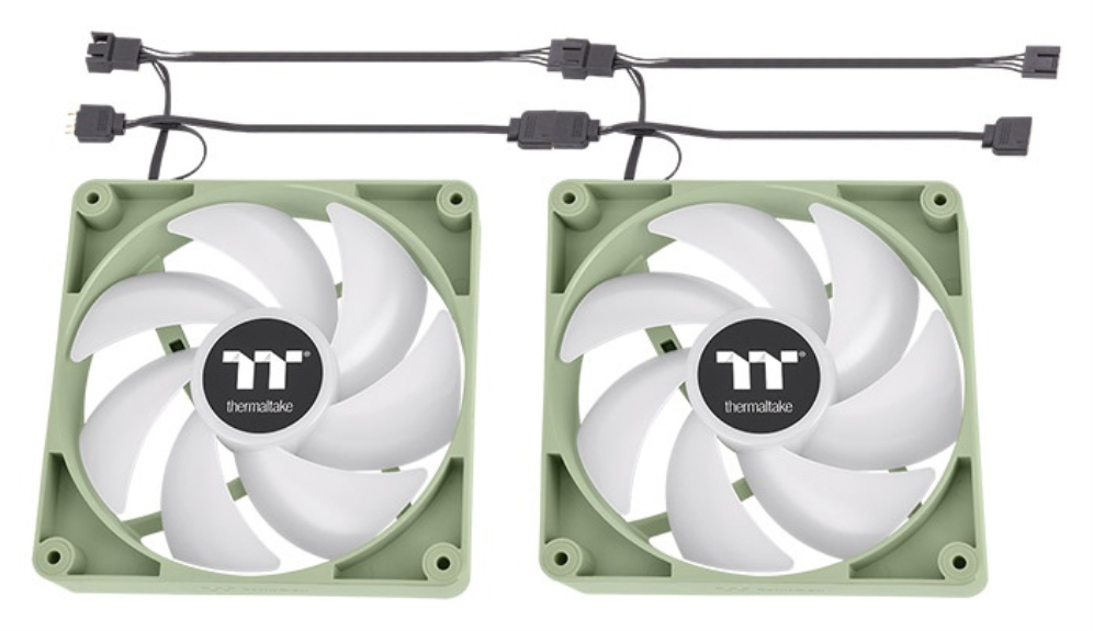 VENTILADOR CAJA THERMALTAKE CT120 ARGB 2XVENT VERDE MATCHA - detalle