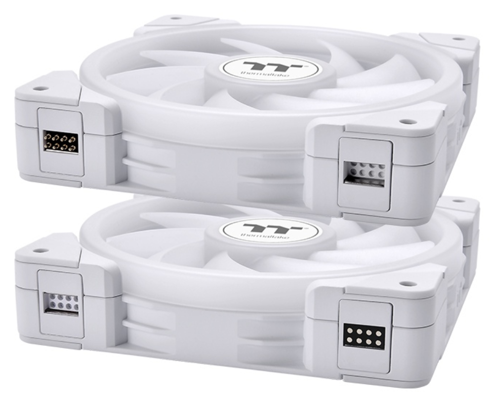 VENTILADOR CAJA THERMALTAKE SWAFAN EX14 ARGB PACK 3UDS BLANCO - detalle