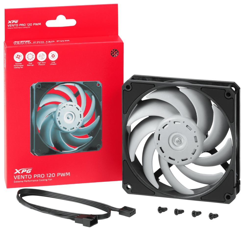 VENTILADOR CAJA XPG VENTOPRO120PWM-BKCWW - detalle