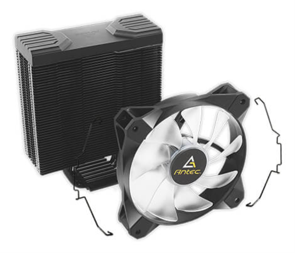 VENTILADOR CPU ANTEC FRIGUSAIR 400 ARGB NEGRO - detalle