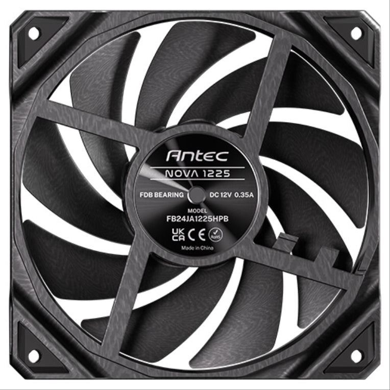 Antec Nova Carcasa del ordenador Ventilador 12 cm Negro 3 pieza(s)