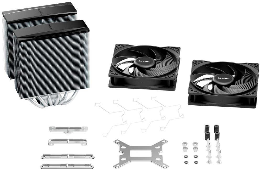 VENTILADOR CPU BE QUIET PURE ROCK PRO 3 120MM NEGRO-PLATA - detalle