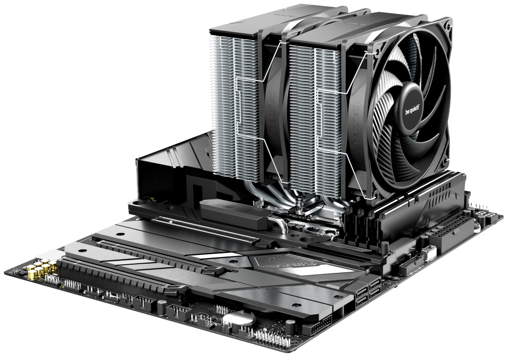 VENTILADOR CPU BE QUIET PURE ROCK PRO 3 120MM NEGRO-PLATA - detalle