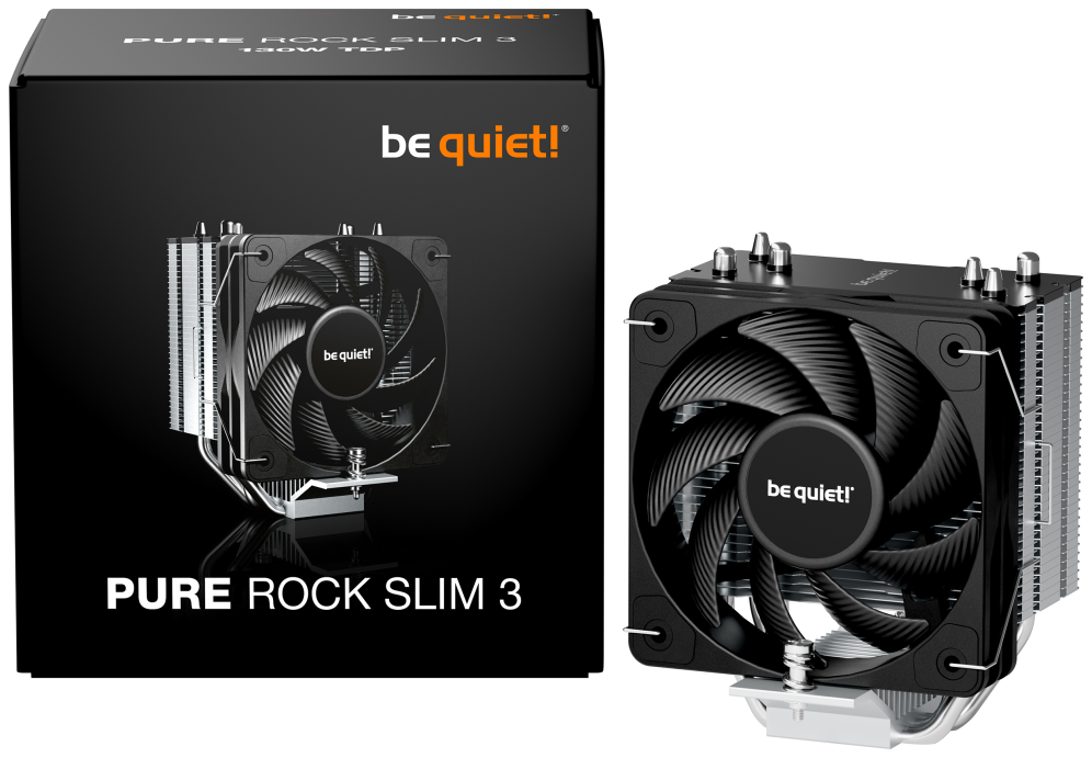 VENTILADOR CPU BE QUIET PURE ROCK SLIM 3 100MM NEGRO - detalle