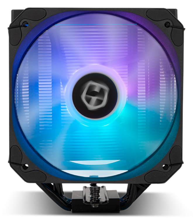 VENTILADOR CPU NOX HUMMER H-200 ARGB 2XVENT 130MM PWM - detalle
