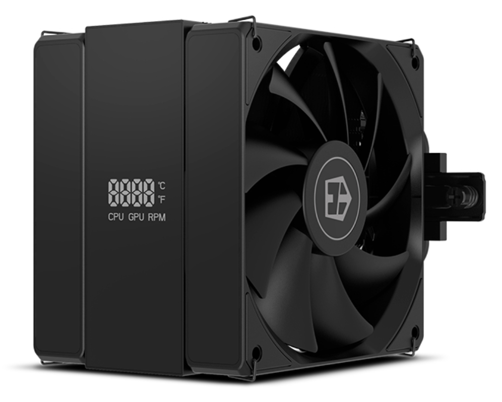 VENTILADOR CPU NOX HUMMER H-200 LCD 2XVENT 120MM PWM - detalle