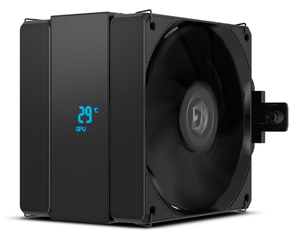 VENTILADOR CPU NOX HUMMER H-200 LCD 2XVENT 120MM PWM - detalle