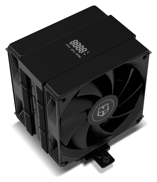 VENTILADOR CPU NOX HUMMER H-200 LCD 2XVENT 120MM PWM - detalle