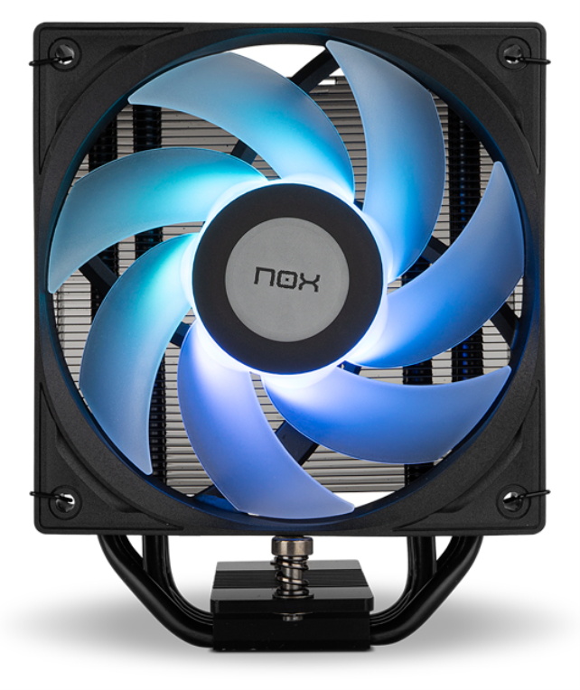 VENTILADOR CPU NOX HUMMER R-400ARGB NEGRA ALTO RENDIMIENTO - detalle