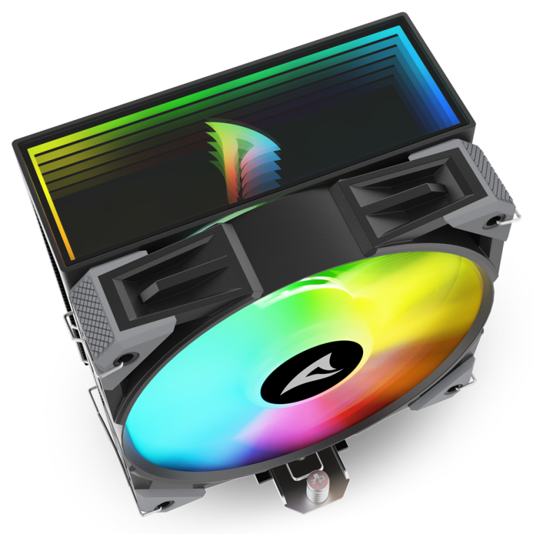 VENTILADOR CPU SHARKOON A40 RGB 120MM NEGRO - detalle