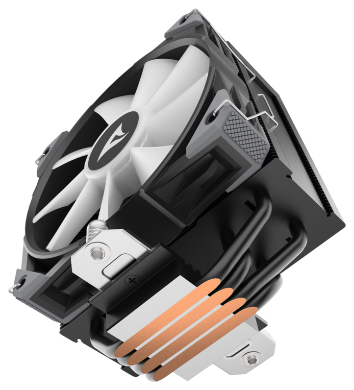 VENTILADOR CPU SHARKOON A40 RGB 120MM NEGRO - detalle