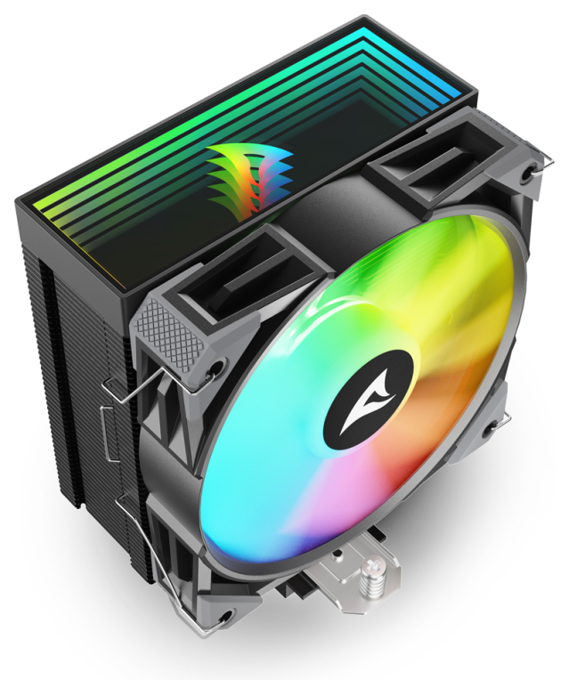 VENTILADOR CPU SHARKOON A40 RGB 120MM NEGRO - detalle