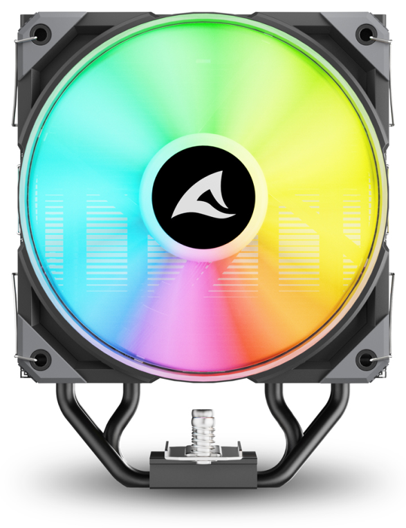 VENTILADOR CPU SHARKOON A40 RGB 120MM NEGRO - detalle