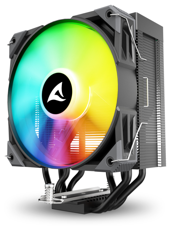 VENTILADOR CPU SHARKOON A40 RGB 120MM NEGRO - detalle