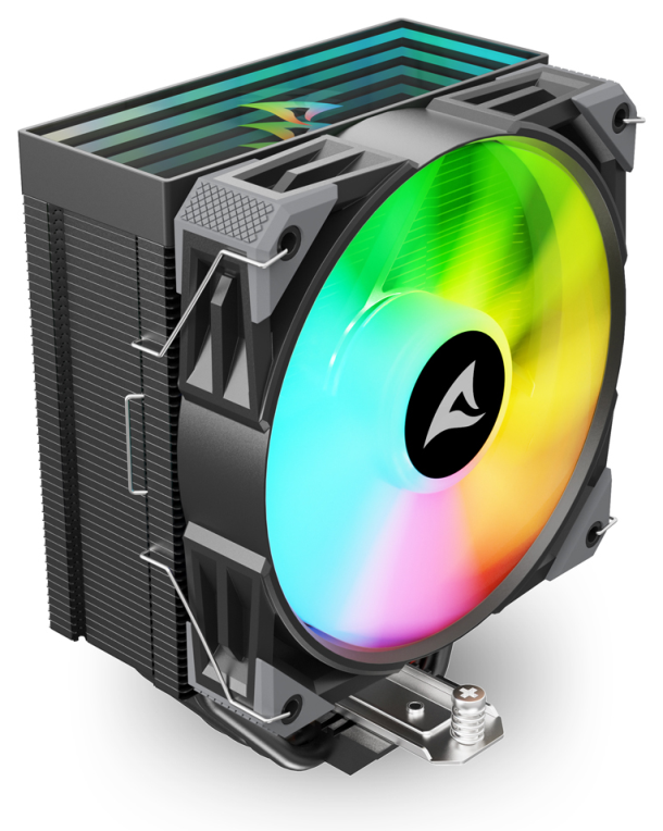 VENTILADOR CPU SHARKOON A40 RGB 120MM NEGRO - detalle