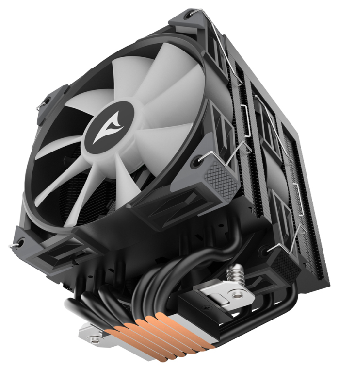 VENTILADOR CPU SHARKOON A60 RGB 120MM NEGRO - detalle