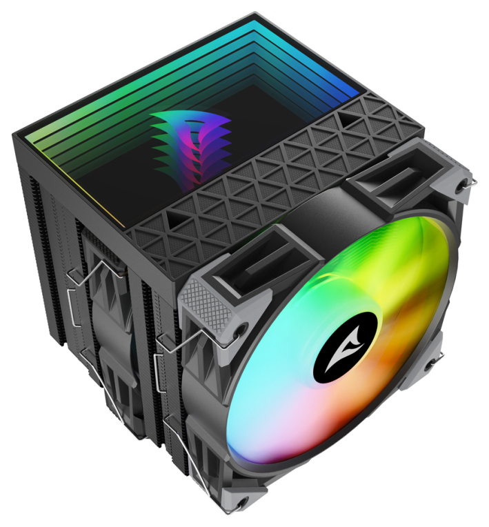 VENTILADOR CPU SHARKOON A60 RGB 120MM NEGRO - detalle
