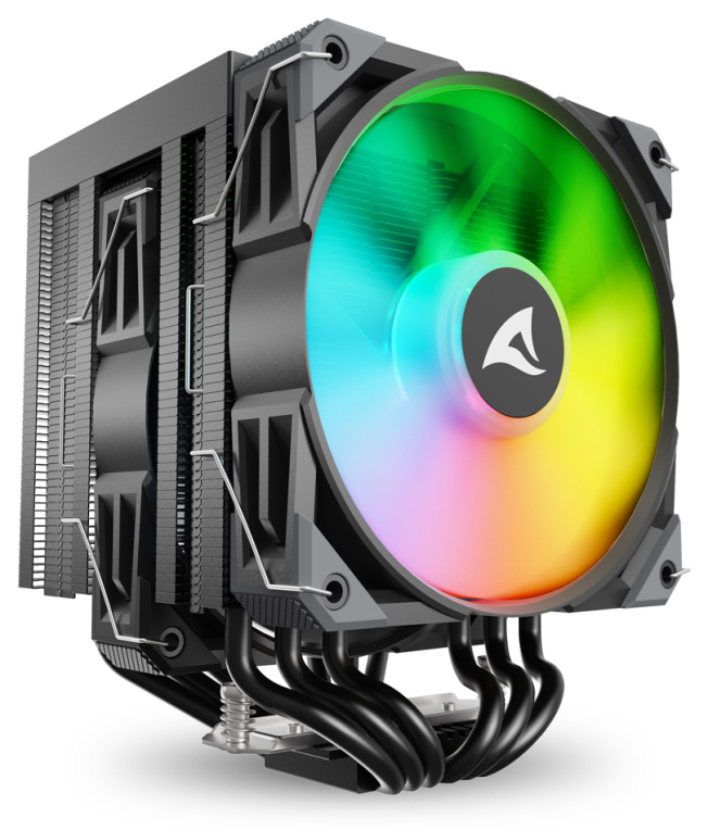 VENTILADOR CPU SHARKOON A60 RGB 120MM NEGRO