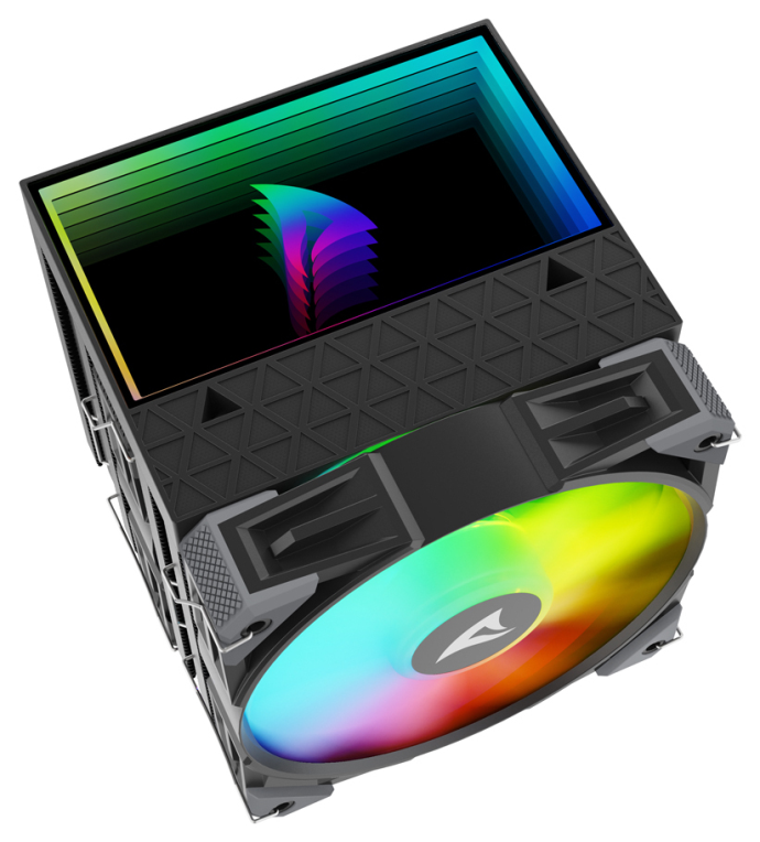 VENTILADOR CPU SHARKOON A60 RGB 120MM NEGRO - detalle