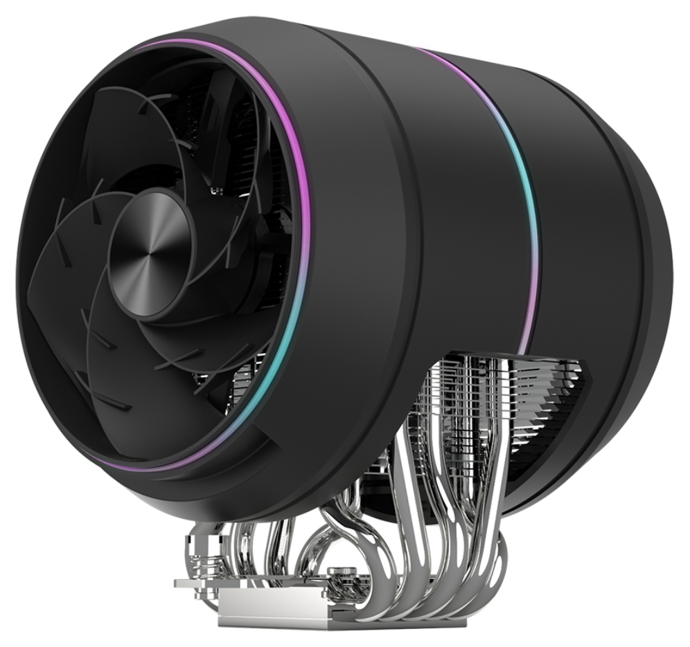 VENTILADOR CPU ZALMAN ZET5 BLACK 5Heatpipes, ZT11523CSH - detalle