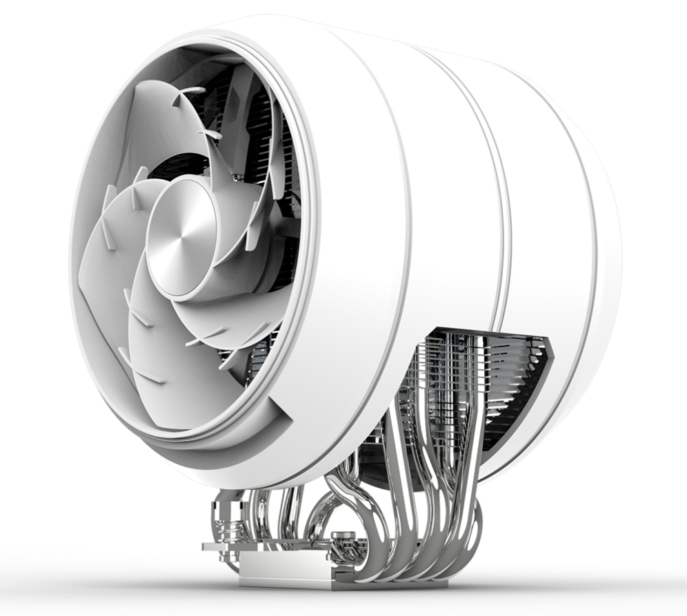 VENTILADOR CPU ZALMAN ZET5 WHITE 5Heatpipes, ZT11523CSH - detalle