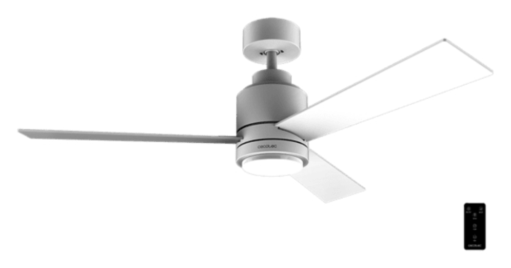 VENTILADOR DE TECHO CECOTEC ENERGYSILENCE AERO 4850 STYLE WHITE LED Y MANDO - detalle