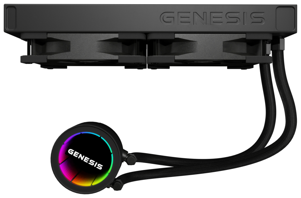 VENTILADOR GENESIS REFRIGERACION LIQUIDA HYDRIA 240 ARGB 120MM + PASTA TERMICA - detalle