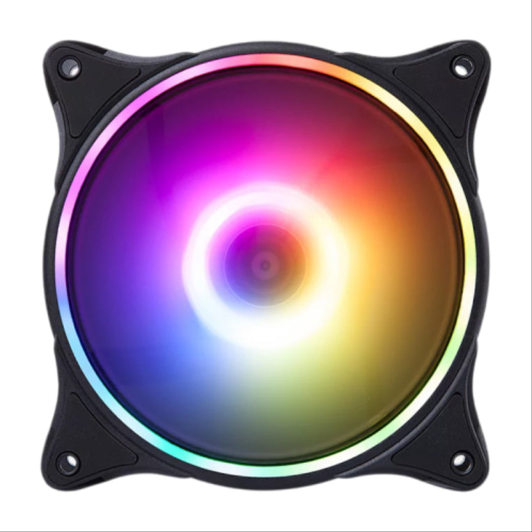 Hiditec N18 ARGB Carcasa del ordenador Ventilador 12 cm Negro