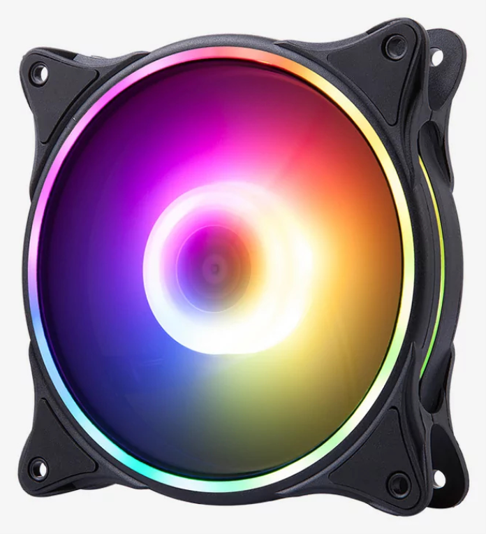 VENTILADOR HIDITEC GAMING ARGB N18-ARGB BLACK 120MM - detalle